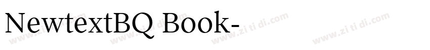 NewtextBQ Book字体转换